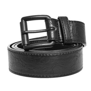 opasok URBAN CLASSICS - Marmorized PU Leather - black/black - TB3910 L/XL