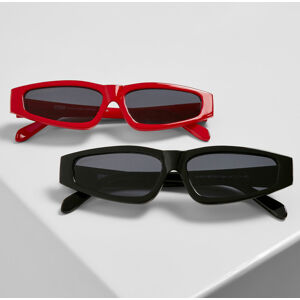 slnečné okuliare (set 2kusů) URBAN CLASSICS - Lefkada - TB4215A - black/black+red/bla