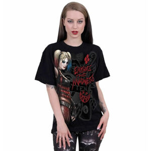 tričko filmové SPIRAL Harley Quinn Harley Quinn Čierna