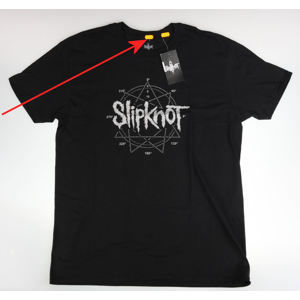 ROCK OFF Slipknot Logo Star Čierna