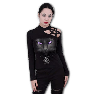 tričko SPIRAL BLACK CAT Čierna L