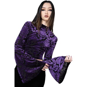 tričko dámske s dlhým rukávom KILLSTAR - Vassago - Purple - KSRA009859