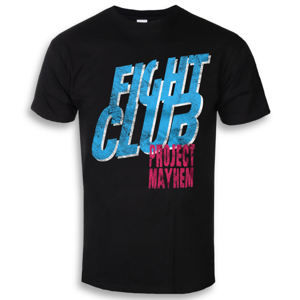 tričko filmové HYBRIS Fight Club Project Mayhem Čierna XXL