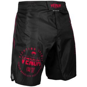boxerské kraťasy VENUM - Signature Fightshorts - Black / Red - VENUM-03651-100