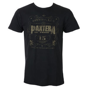 Tričko metal ROCK OFF Pantera 101% Proof Vintage Čierna XXL