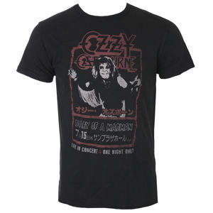Tričko metal ROCK OFF Ozzy Osbourne Japan Flyer Vintage Čierna XL