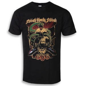 Tričko metal ROCK OFF Black Sabbath Bloody Sabbath 666 Čierna