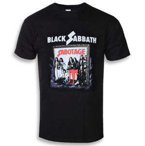 Tričko metal ROCK OFF Black Sabbath Sabotage Čierna L