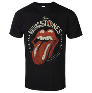 Tričko metal ROCK OFF Rolling Stones Vtge 50th Anniversary Čierna L