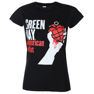 tričko metal ROCK OFF Green Day American Idiot Čierna L