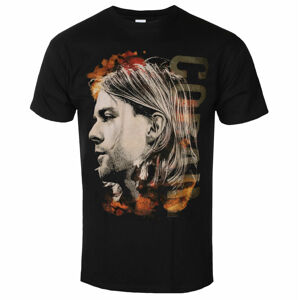 Tričko metal ROCK OFF Nirvana Kurt Cobain Čierna