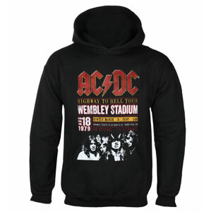 mikina s kapucňou ROCK OFF AC-DC Wembley '79 Čierna