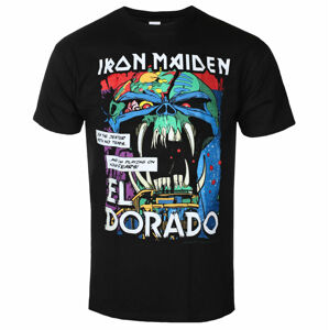Tričko metal ROCK OFF Iron Maiden El Dorado BL Čierna