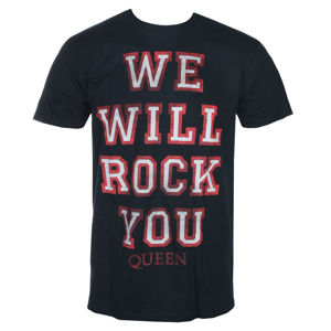 Tričko metal BRAVADO Queen WE WILL ROCK YOU Čierna XL