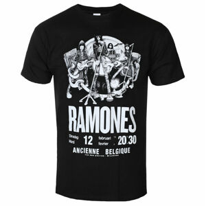 Tričko metal ROCK OFF Ramones Belgique Čierna