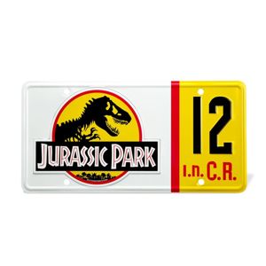 figúrka filmová NNM Jurassic Park Replica 1/1 Dennis Nedry License Plate