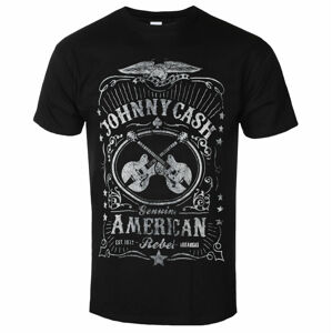 Tričko metal ROCK OFF Johnny Cash American Rebel Čierna